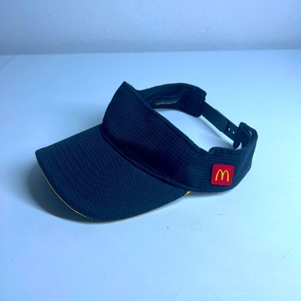 McDonalds Employee Visor Blue Uniform Hat Cap Snapback Apparel Collection